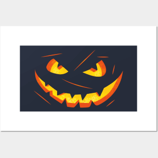 Pumpkin eye's and mouth halloween costume Posters and Art